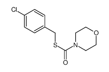 S-[(4-chlorophenyl)methyl] morpholine-4-carbothioate结构式