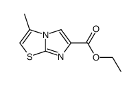 3-METHYLIMIDAZO[2,1-B]THIAZOLE-6-CARBOXYLIC ACID ETHYL ESTER结构式
