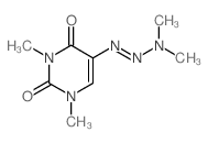 2,4(1H,3H)-Pyrimidinedione, 5-(3,3-dimethyl-1-triazenyl)-1, 3-dimethyl- picture
