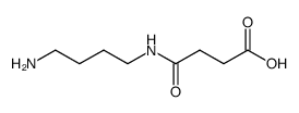 Butanoic acid, 4-[(4-aminobutyl)amino]-4-oxo-结构式