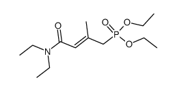 diethyl (4-(diethylamino)-2-methyl-4-oxobut-2-en-1-yl)phosphonate Structure