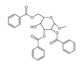 Methyl 2,3,6-tri-O-benzoyl-α-D-glucopyranoside Structure