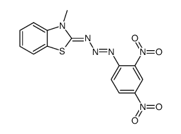2-[(1Ξ,2E)-(2,4-dinitro-phenyl)-triazenylidene]-3-methyl-2,3-dihydro-benzothiazole Structure