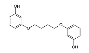 3-[4-(3-hydroxyphenoxy)butoxy]phenol结构式