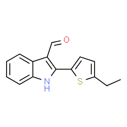 1H-Indole-3-carboxaldehyde,2-(5-ethyl-2-thienyl)-(9CI) structure