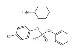 Phosphorsaeure-p-chlorphenylester-phenylester Cyclohexylammonium salz结构式