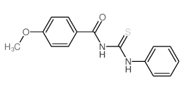 4-methoxy-N-(phenylthiocarbamoyl)benzamide Structure