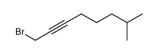 1-bromo-7-methyloct-2-yne Structure