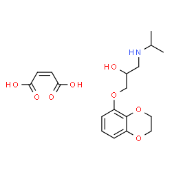 5-[3-(Isopropylamino)-2-hydroxypropoxy]-2,3-dihydro-1,4-benzodioxin结构式