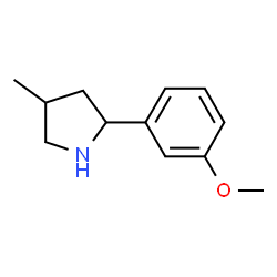 Pyrrolidine, 2-(3-methoxyphenyl)-4-methyl- (9CI) structure