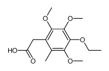 3,5,6-Trimethoxy-4-ethoxy-2-methyl-phenylessigsaeure Structure