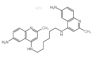 4,6-Quinolinediamine, N4,N4-1, {6-hexanediylbis[2-methyl-,} tetraacetate结构式