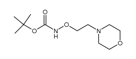 (2-Morpholin-4-yl-ethoxy)-carbamic acid tert-butyl ester Structure