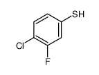 4-chloro-3-fluorobenzenethiol结构式