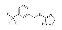 2-[[3-(trifluoromethyl)phenyl]methylsulfanyl]-4,5-dihydro-1H-imidazole结构式