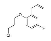 1-(3-chloropropoxy)-4-fluoro-2-prop-2-enylbenzene结构式