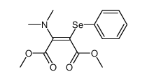 (Z)-2-Dimethylamino-3-phenylselanyl-but-2-enedioic acid dimethyl ester结构式