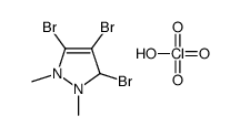 3,4,5-tribromo-1,2-dimethyl-1,3-dihydropyrazol-1-ium,perchlorate结构式