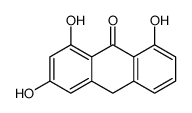 1,3,8-trihydroxy-10H-anthracen-9-one结构式