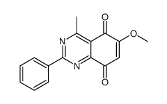6-methoxy-4-methyl-2-phenylquinazoline-5,8-dione Structure