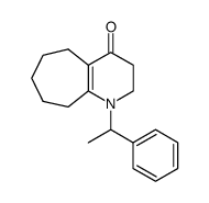 1-(1-phenyl-ethyl)-1,2,3,5,6,7,8,9-octahydro-cyclohepta[b]pyridin-4-one结构式