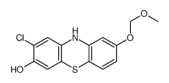 2-chloro-8-(methoxymethoxy)-10H-phenothiazin-3-ol结构式