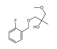 1-[(2-fluorophenyl)methoxy]-3-methoxy-2-methylpropan-2-ol结构式