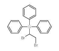 1,2-dibromoethyl-triphenyl-silane Structure