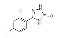 5-(2,4-dichlorophenyl)-1,2-dihydro-1,2,4-triazol-3-one结构式