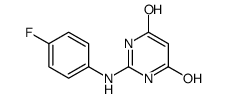 4(1H)-Pyrimidinone, 2-[(4-fluorophenyl)amino]-6-hydroxy- (9CI) structure