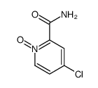 4-chloro-1-oxidopyridin-1-ium-2-carboxamide结构式