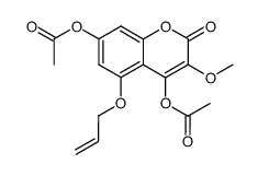 Acetic acid 7-acetoxy-5-allyloxy-3-methoxy-2-oxo-2H-chromen-4-yl ester结构式