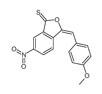 3-[(4-methoxyphenyl)methylidene]-6-nitro-2-benzofuran-1-thione Structure