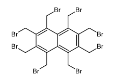 1,2,3,4,5,6,7,8-octakis(bromomethyl)naphthalene结构式
