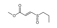 methyl 3-propylsulfinylprop-2-enoate结构式