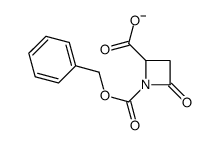 4-oxo-1-phenylmethoxycarbonylazetidine-2-carboxylate结构式