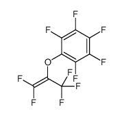 1,2,3,4,5-pentafluoro-6-(1,1,3,3,3-pentafluoroprop-1-en-2-yloxy)benzene结构式