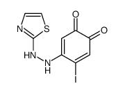4-iodo-5-[2-(1,3-thiazol-2-yl)hydrazinyl]cyclohexa-3,5-diene-1,2-dione Structure