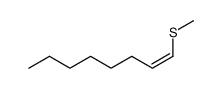 1c-methylsulfanyl-oct-1-ene结构式