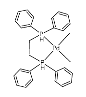 dimethyl[1,2-bis(diphenylphosphanyl)ethane]palladium Structure