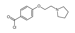4-[2-(1-pyrrolidinyl)ethoxy]benzoyl chloride Structure