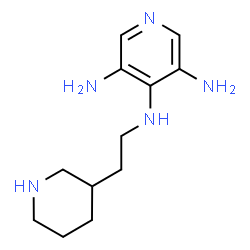 4-[2-(3-Piperidyl)ethylamino]pyridine-3,5-diamine Structure