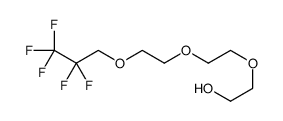 2-[2-[2-(2,2,3,3,3-pentafluoropropoxy)ethoxy]ethoxy]ethanol结构式