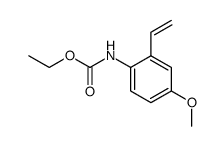 2-ethenyl-4-methoxyphenyl carbamic acid ethyl ester Structure