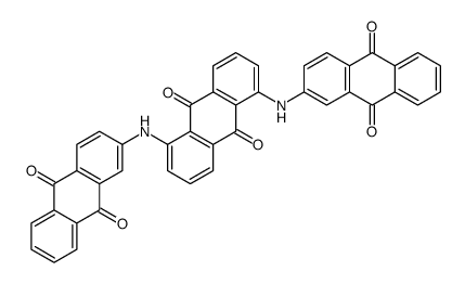 1,5-Bis[(9,10-dihydro-9,10-dioxoanthracen-2-yl)amino]-9,10-anthracenedione结构式
