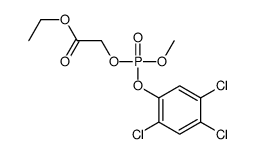 ethyl 2-[methoxy-(2,4,5-trichlorophenoxy)phosphoryl]oxyacetate Structure