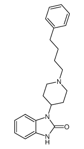 1-[1-(4-phenyl-butyl)-piperidin-4-yl]-1,3-dihydro-benzoimidazol-2-one结构式