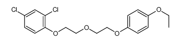 2,4-dichloro-1-[2-[2-(4-ethoxyphenoxy)ethoxy]ethoxy]benzene结构式