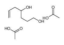 acetic acid,hept-6-ene-1,4-diol结构式
