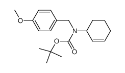Cyclohex-2-enyl-(4-methoxy-benzyl)-carbamic acid tert-butyl ester Structure